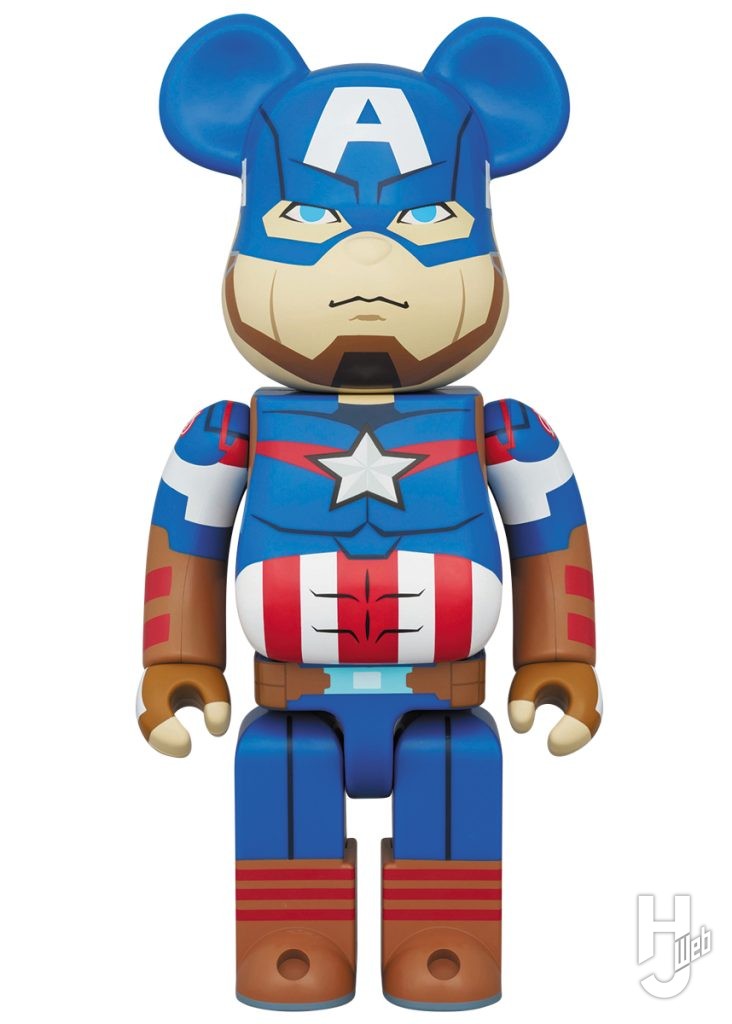 キャプテン・アメリカのベアブリックの画像