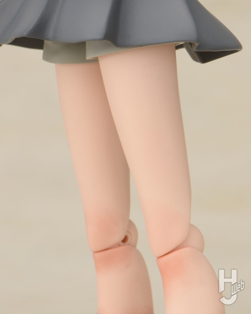 御坂美琴のプラモデルのパーツ処理後の画像