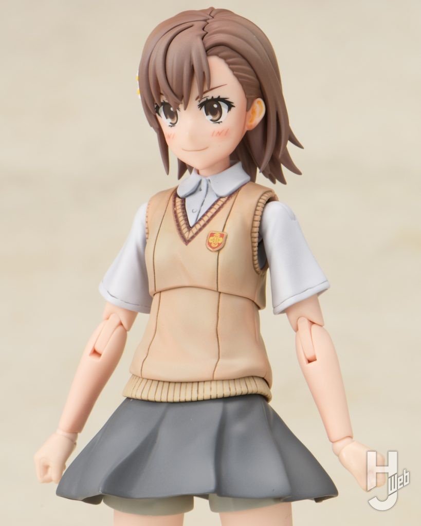 御坂美琴のプラモデルのパーツ処理後の画像その2