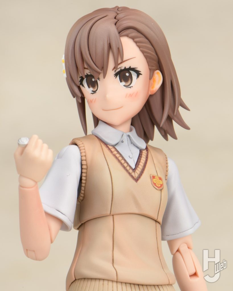 御坂美琴のプラモデルのアップ画像その1