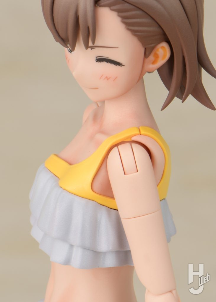 御坂美琴のプラモデルのパーツ処理後の画像その3