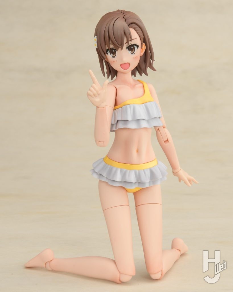 御坂美琴水着バージョンのプラモデルの全体画像その2