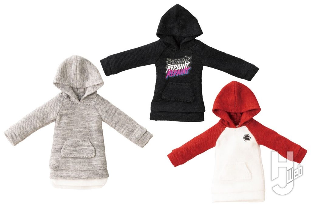 タイニークローゼットパーカーワンピース【Black】、【Imperial-Red】、【Gray】