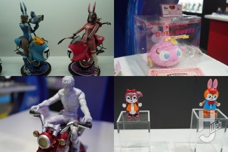 s14『コブラ』エアバイクを彩色原型で展示!精巧な「クッピーラムネ」「ラスカル」が完成品フィギュアで5月末よりいよいよ発売!【第63回 静岡ホビーショー】