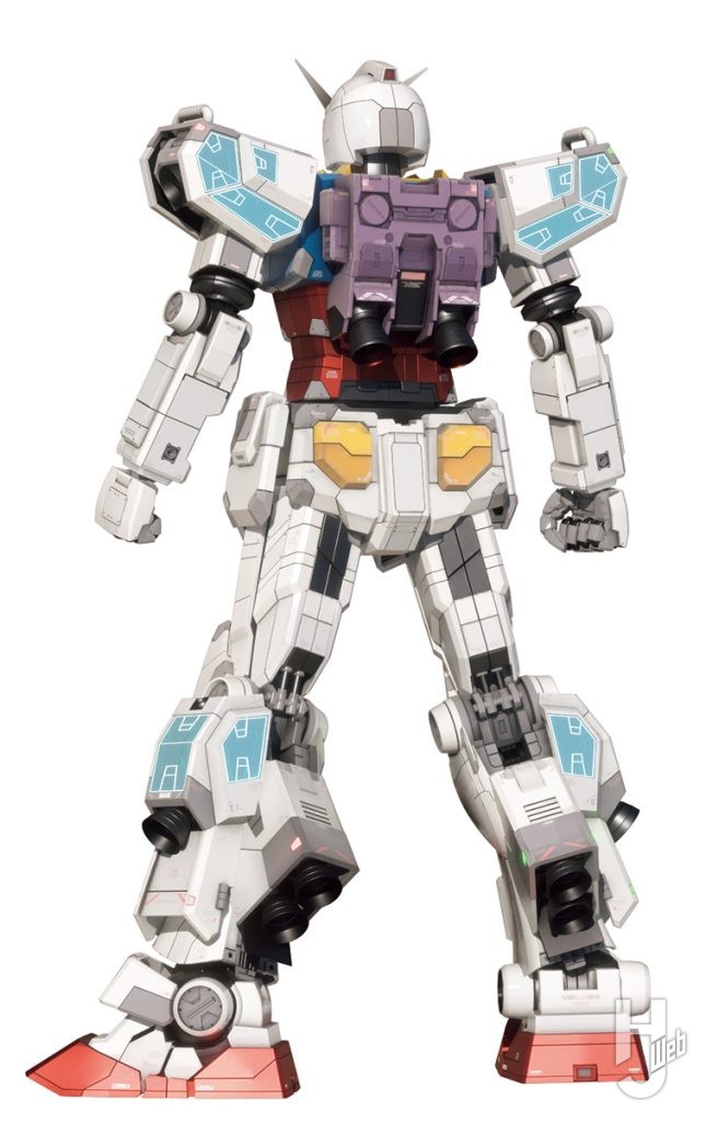 RX-78F00/E ガンダム　本体　背面
