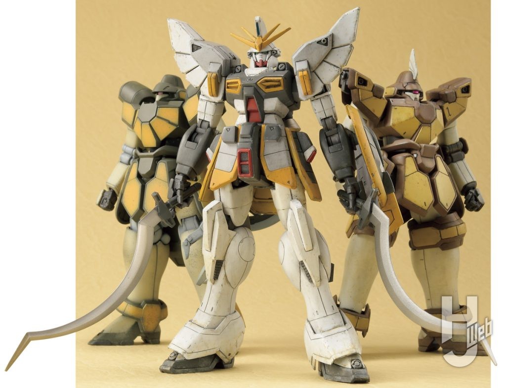 ガンダムサンドロック と過去の作例のマグアナック二体のスリーショット