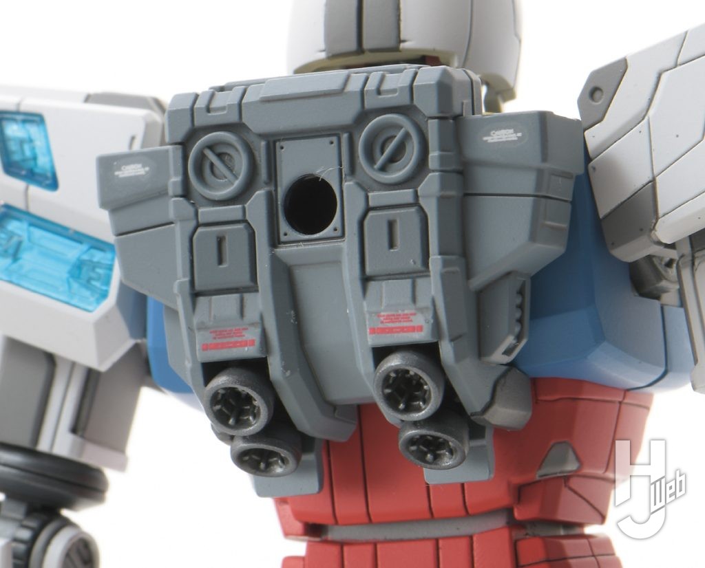 JUNIII製作「RX-78F00/E ガンダム EX-001 グラスフェザー装備」ランドセルアップ