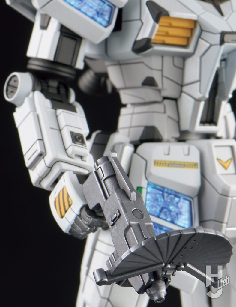TONKA製作「ガンダム EX-001 グラスフェザー装備（宇宙機器イメージカラー）」ビーム溶接ガン装備