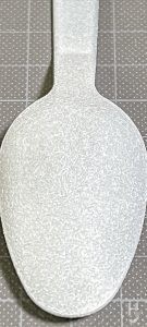 通常塗料を塗装した使い捨てスプーン
