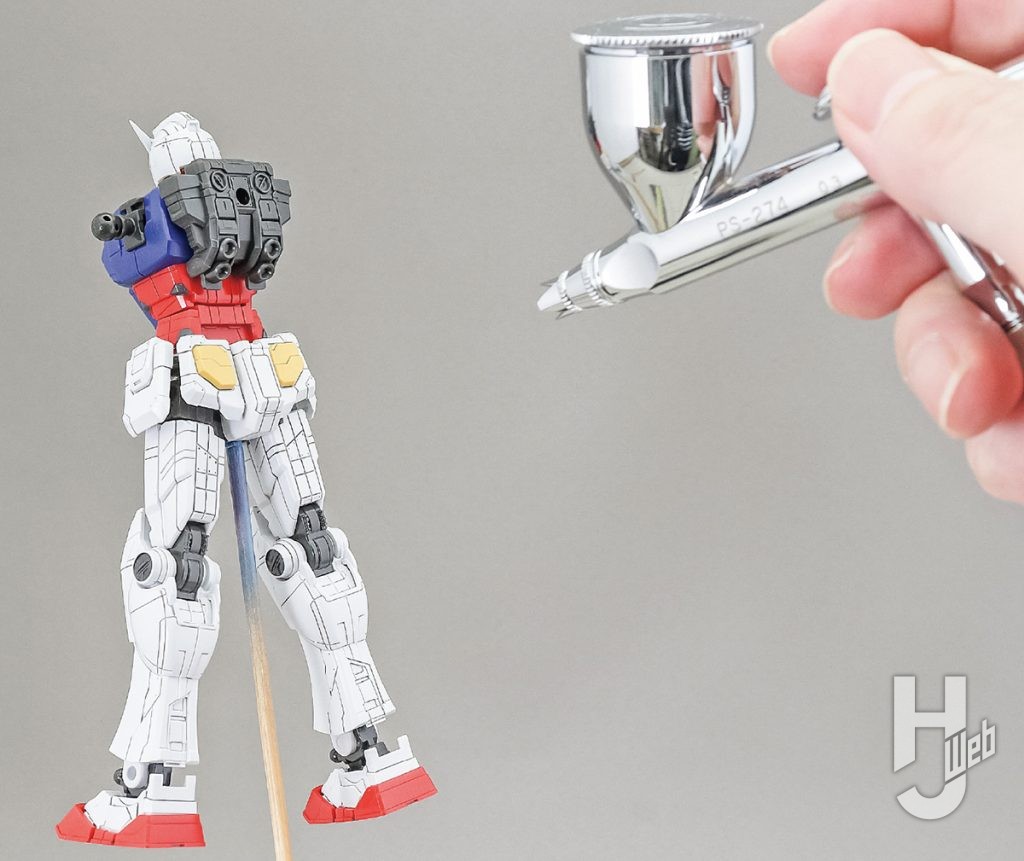 哀川和彦製作「RX-78F00/E ガンダムグラスフェザー装備」トップコート2