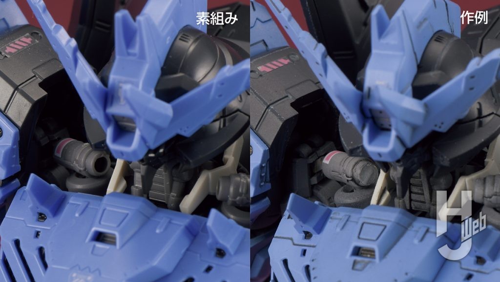 渡辺圭介製作「ガンダム・ヴィダール」後頭部素組み比較