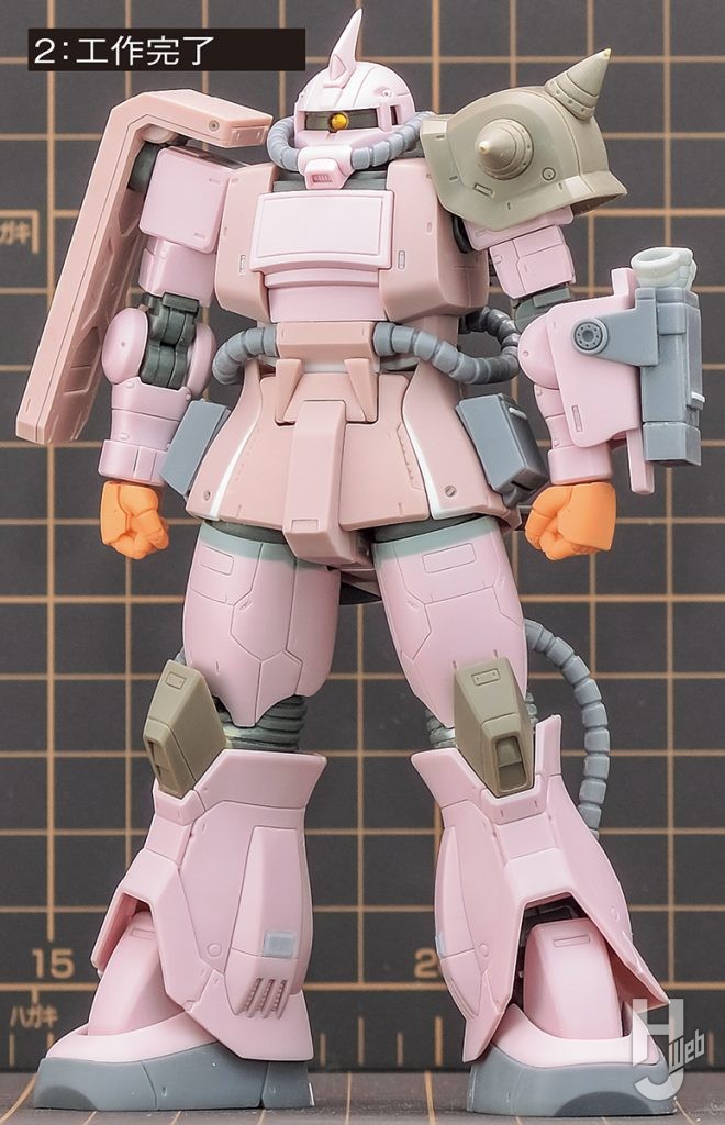 ほりきち製作「ザク・デザートタイプ ピンクパンサー隊機」工作終了