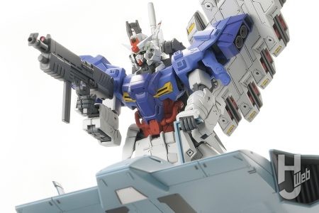 『機動戦士ムーンガンダム』から「強化型ムーンガンダム」を劇中仕様で再現!「HGUC ムーンガンダム」をベースに異なる部分を新造&武装やド・ダイ改も合わせて製作!!