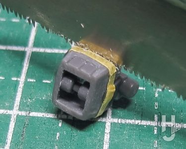 仲井望製作「強化型ムーンガンダム」製作途中首パーツ
