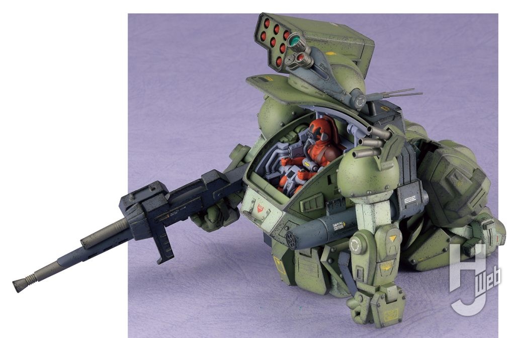 不破優製作「HG スコープドッグターボカスタム」コクピットハッチオープン