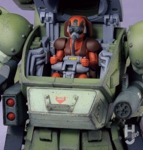 不破優製作「HG スコープドッグターボカスタム」コクピットアップ