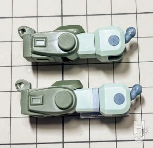 不破優製作「HG スコープドッグターボカスタム」前腕製作途中2