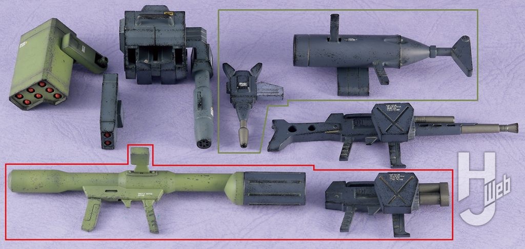 不破優製作「HG スコープドッグターボカスタム」拡張パーツセット武装