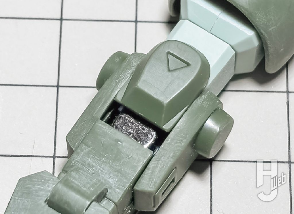 不破優製作「HG スコープドッグターボカスタム」左腕製作途中