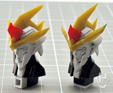 tauyo製作「MODEROID ブレイバーン」頭部製作途中