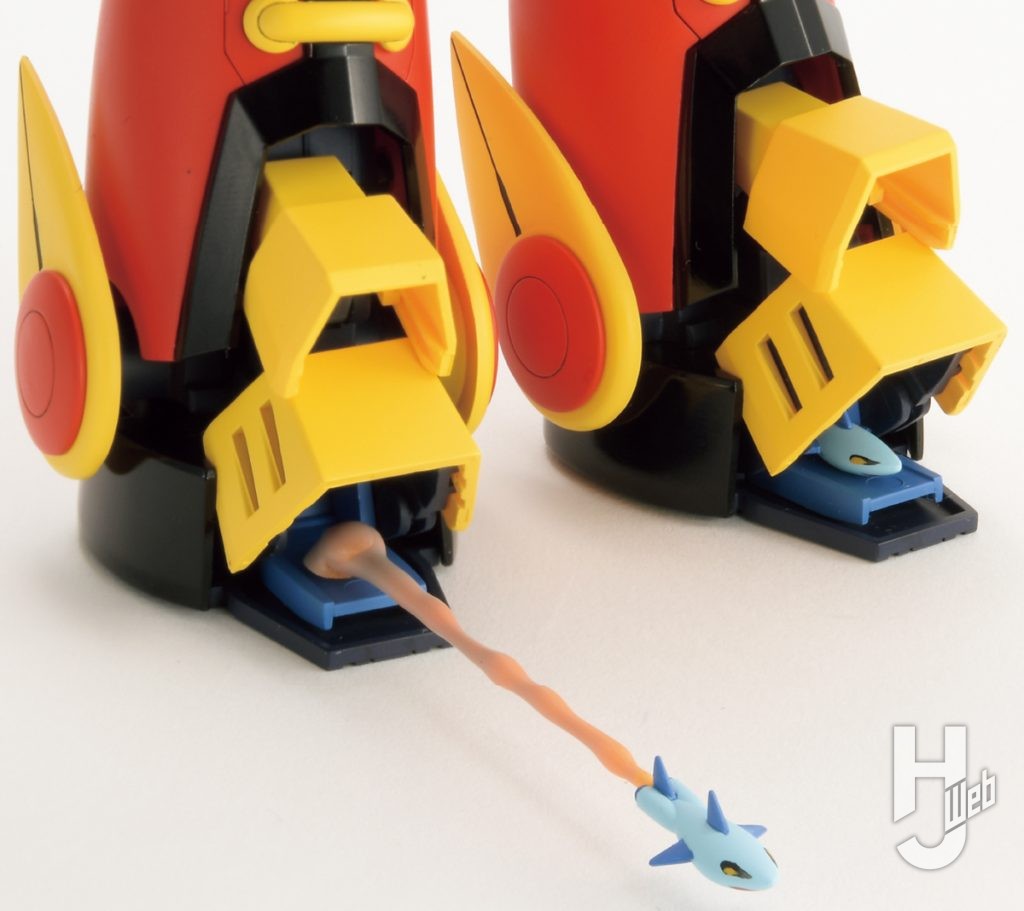 イタミテック製作「メカンダーロボ」空中大型魚雷ジョーズ自作エフェクト