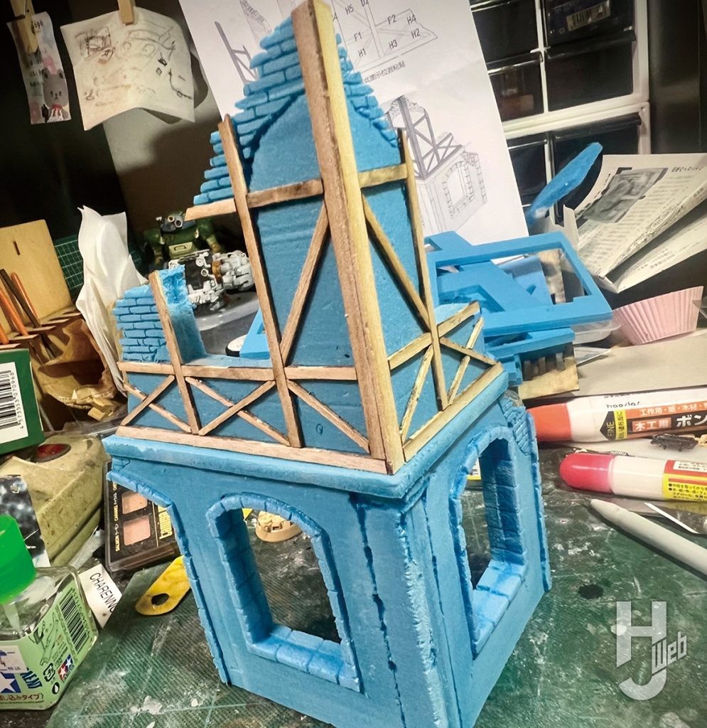 野島哲彦製作「ドイツパンターG型最後期生産型」製作途中2