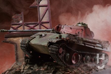 アカデミー製「ドイツパンター戦車G型最後期生産型」 で「if設定」の東部戦線”ベルリン陥落”を舞台にしたディオラマを製作!