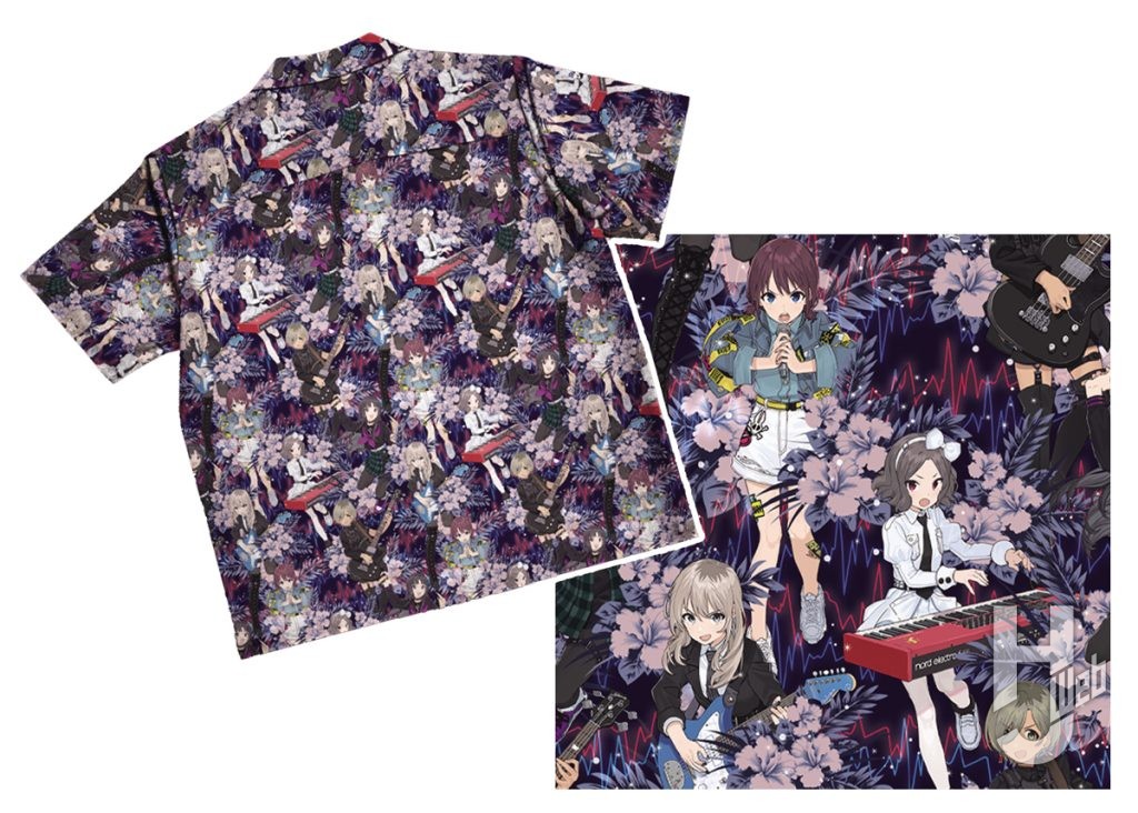 ガールズバンドクライのアロハシャツの画像