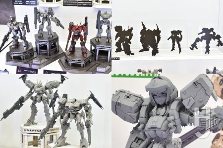 ストラクチャーアーツ アーマード・コア「vol.1」「vol.2」の8体が展示!続く商品化のシルエットも公開。「フロントミッション ゼニス・ガール(仮)」最新情報もチェック【コトブキヤ/静岡ホビーショー2025】
