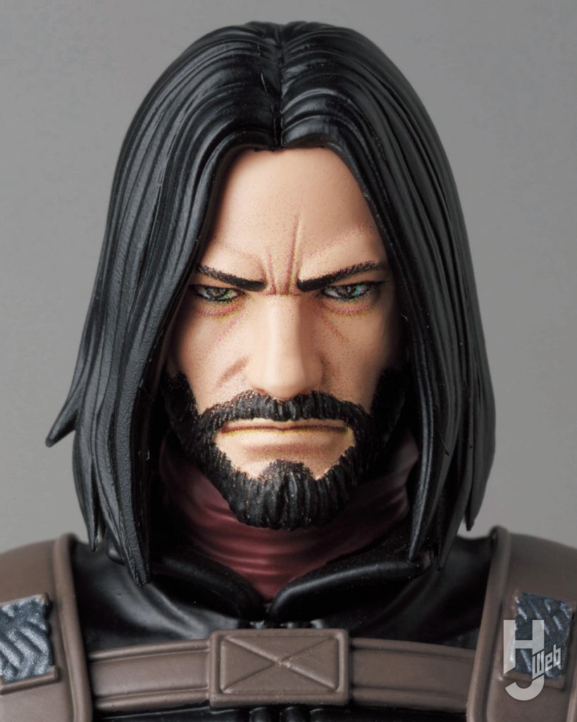 Bの可動フィギュアの頭部のアップ画像その1