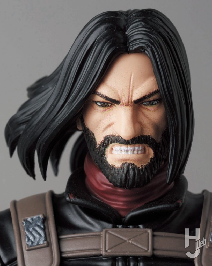 Bの可動フィギュアの頭部のアップ画像その3