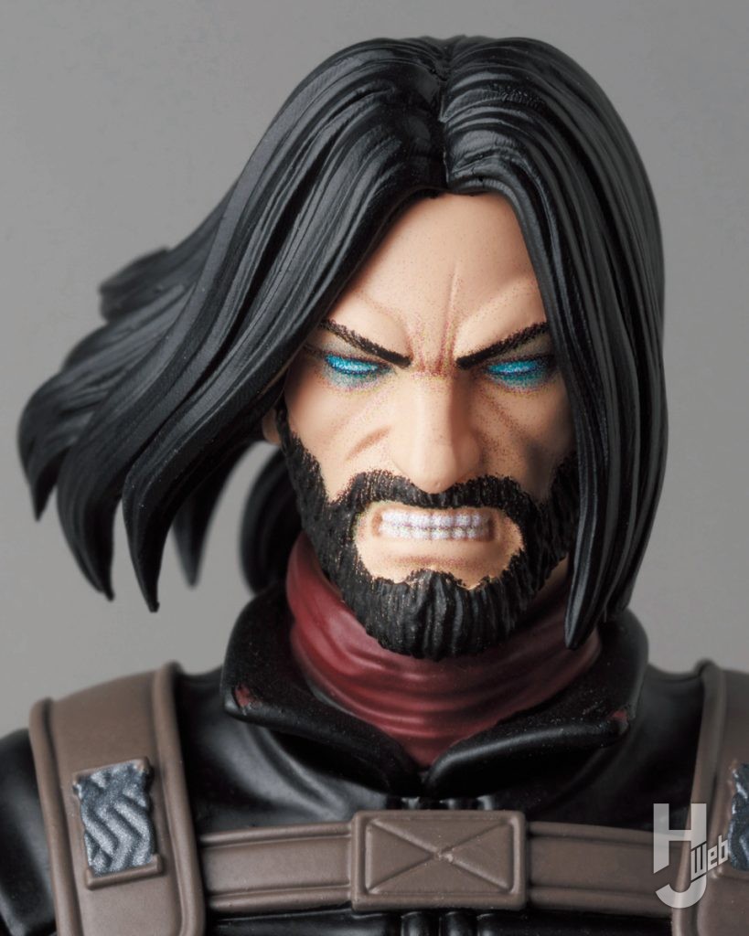 Bの可動フィギュアの頭部のアップ画像その4