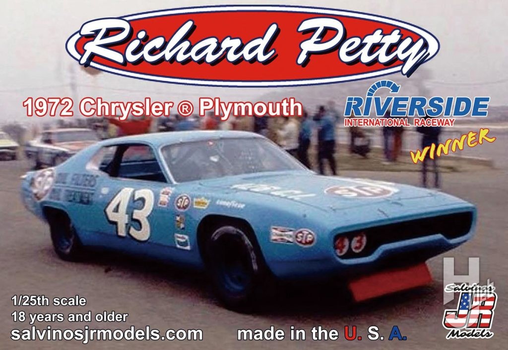 リチャード・ペティ #43 プリムスクライスラー 1972 リバーサイド・インターナショナル・レースウェイウィナー