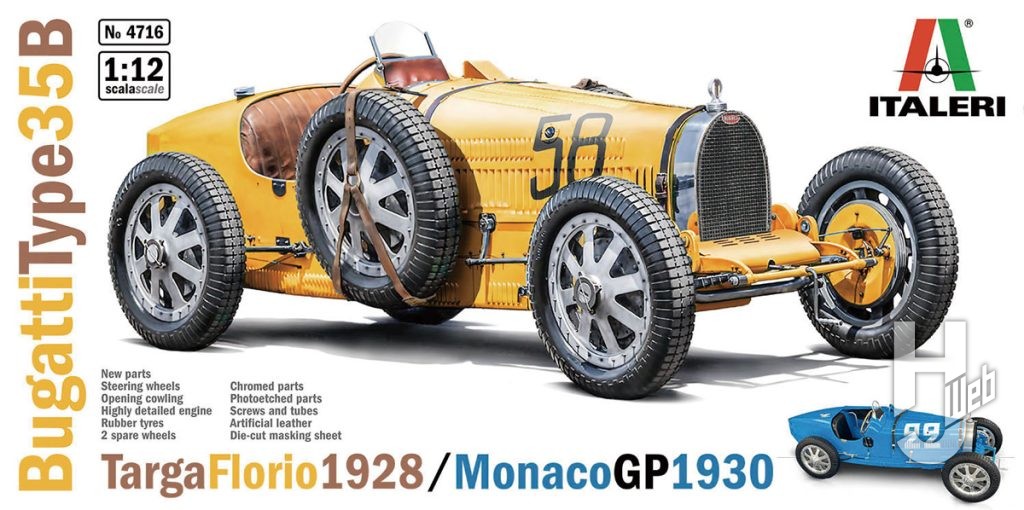 ブガッティ タイプ35B 1928 タルガ・フローリオ/1930 モナコGP（日本語対訳補足説明書付属）
