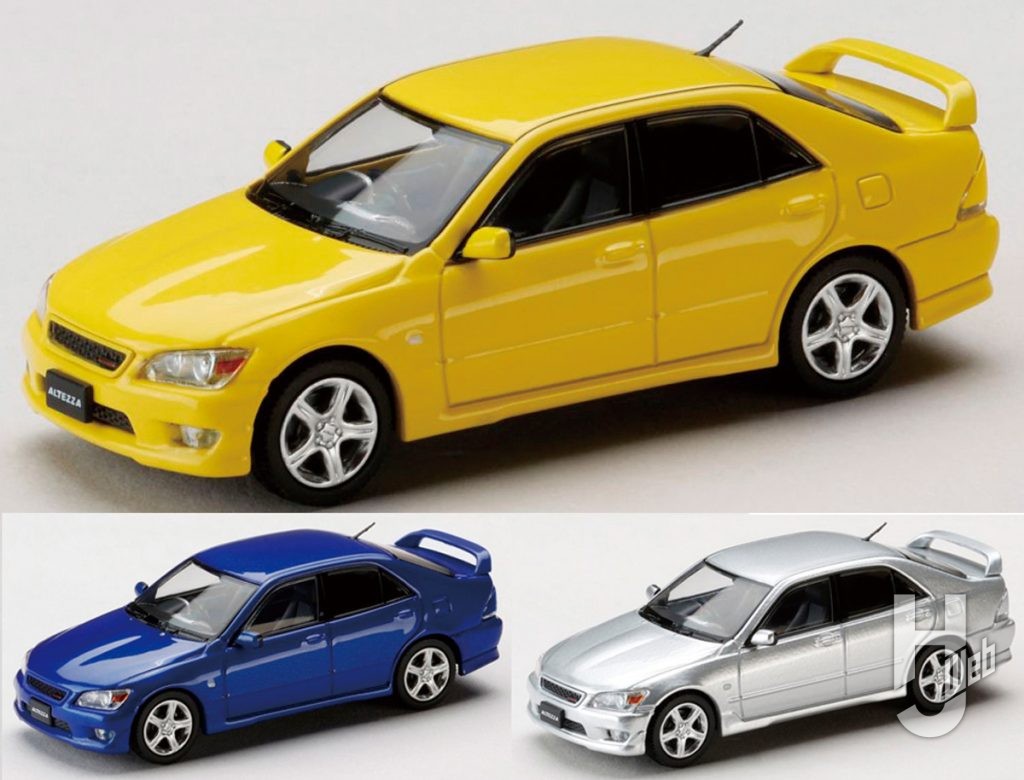 トヨタ ALTEZZA RS200（E10）1998 純正オプション装着車 スーパーブライトイエロー、ブルーマイカ、シルバーメタリック