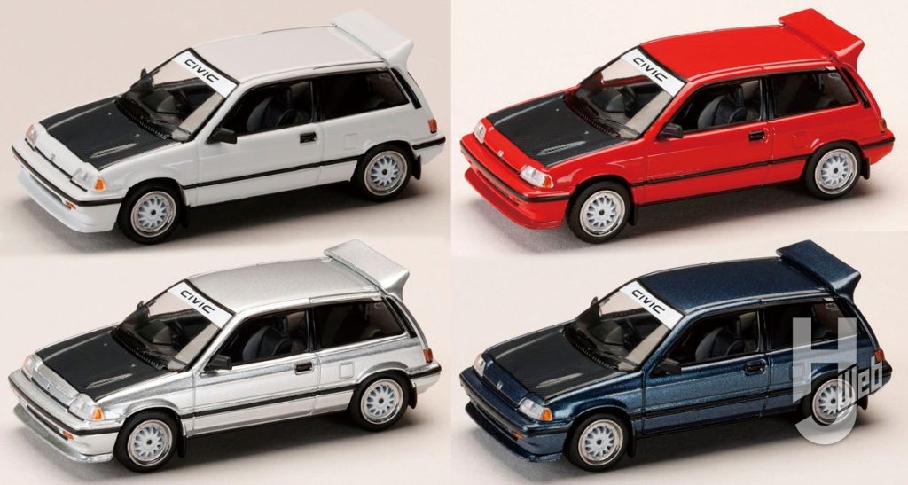 ホンダ シビック（AT）LATE VERSION／純正オプションパーツ付き ホワイト、レッド、シルバー、ブルー