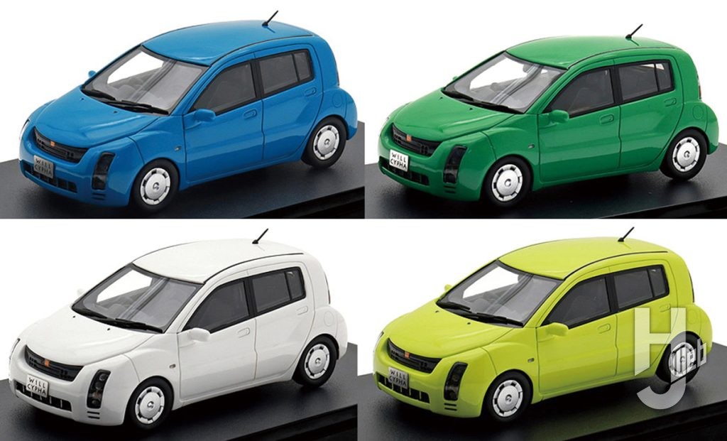 ToyotaWiLL CYPHA（2002）AO、MIDORI 、SIRO、KI
