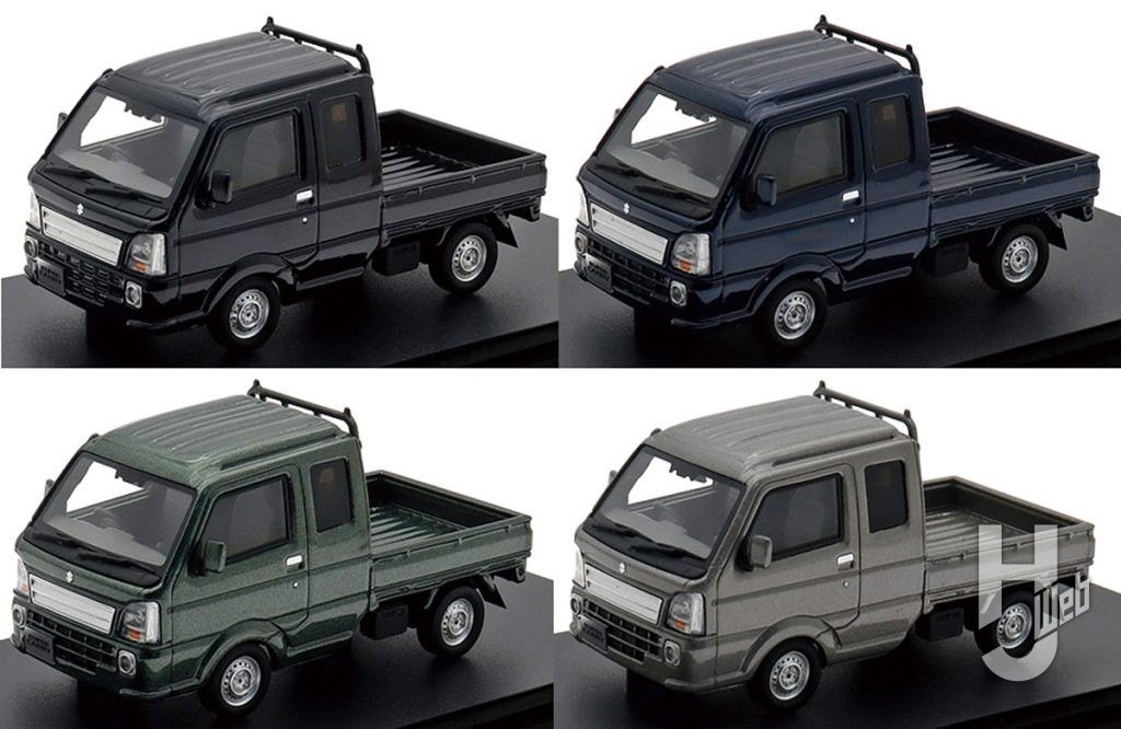 SUZUKI SUPER CARRY X（2023）ブルーイッシュブラックパール3、ノクターンブルーパール、クールカーキパールメタリック、モスグレーメタリック
