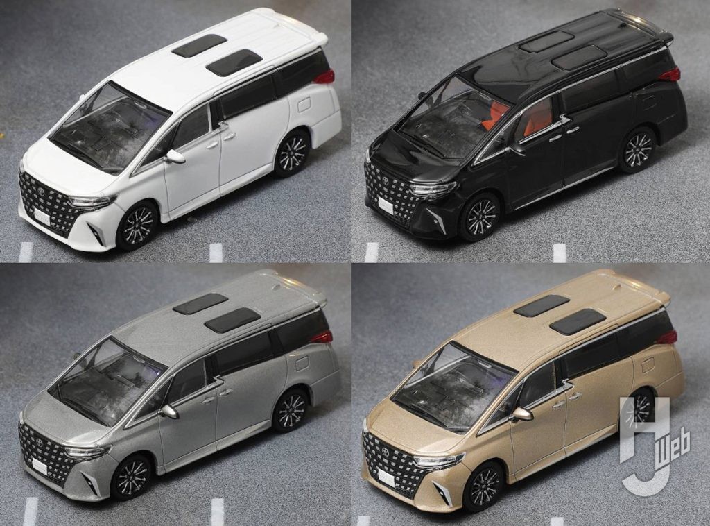 Toyota Alphard 2024（RHD）ホワイト、ブラック、Toyota Alphard 2024（RHD）グレー、ゴールド