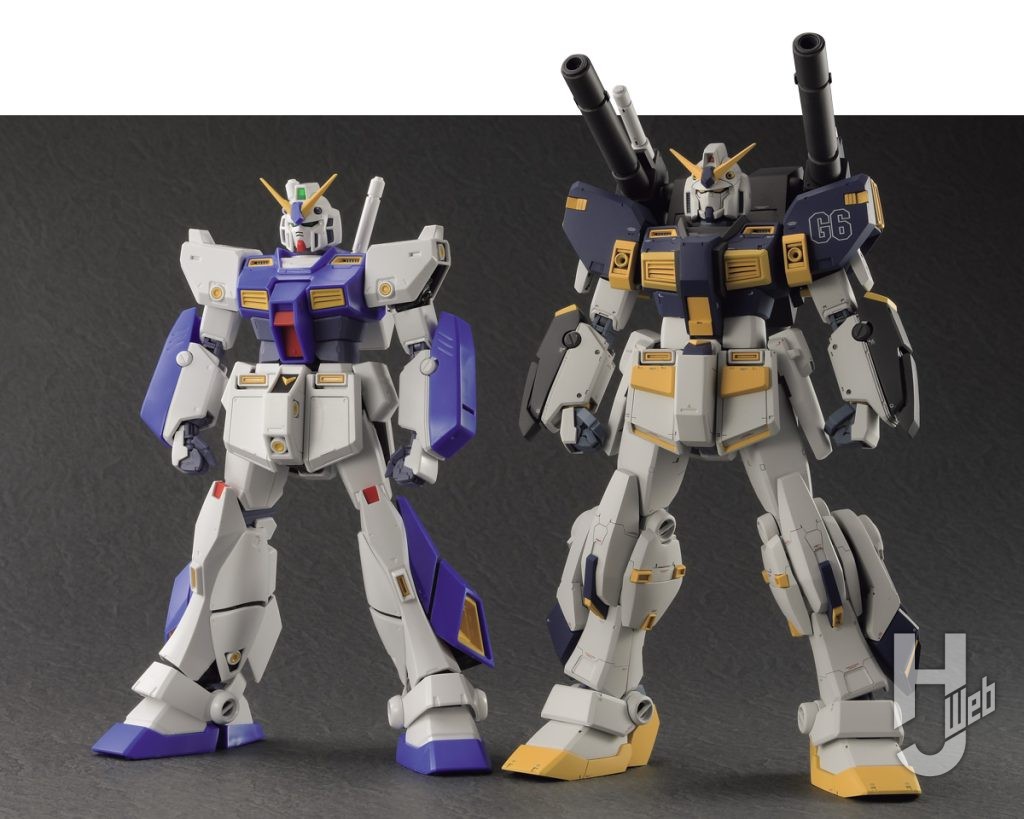 ガンダム6号機の正面比較画像