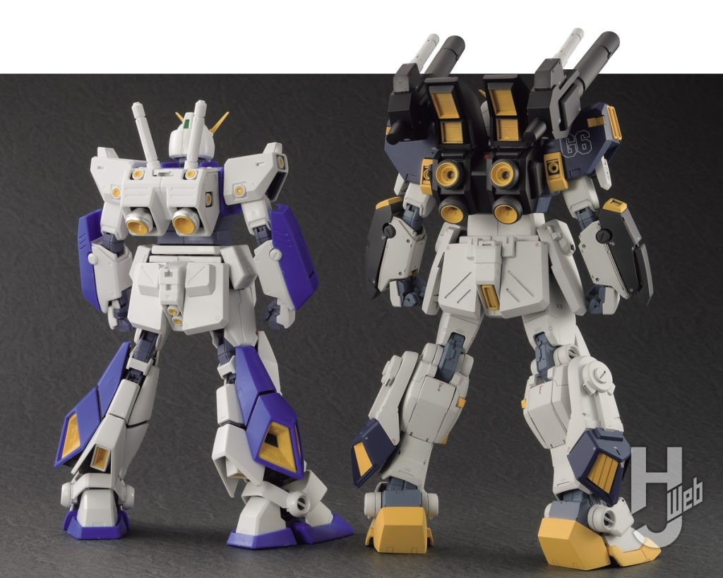 ガンダム6号機の背面比較画像