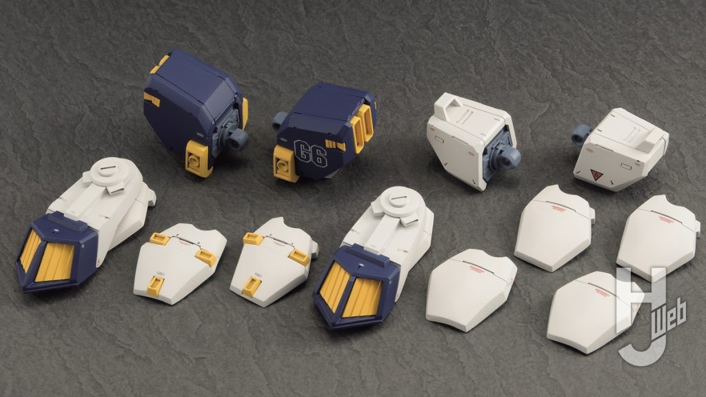 ガンダム6号機の完成状態と未完成状態の差し替えパーツの画像