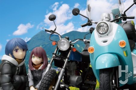 “孫☆ライダーズ”「志摩リンのスクーター」「土岐綾乃のミニバイク」プラモを細部工作で劇中に近づける!てのひらサイズのフィギュアとも組み合わせてディスプレイ。【ゆるキャン△ SEASON3】