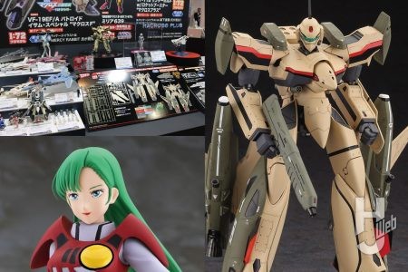 マクロス情報をお届け!劇中未登場のバトロイド形態でイサム・ダイソンの「VF-19EF/A」がプラキット化!さらに“エースのミリア”のレジン化やホビーショーレポートもお見逃しなく!!