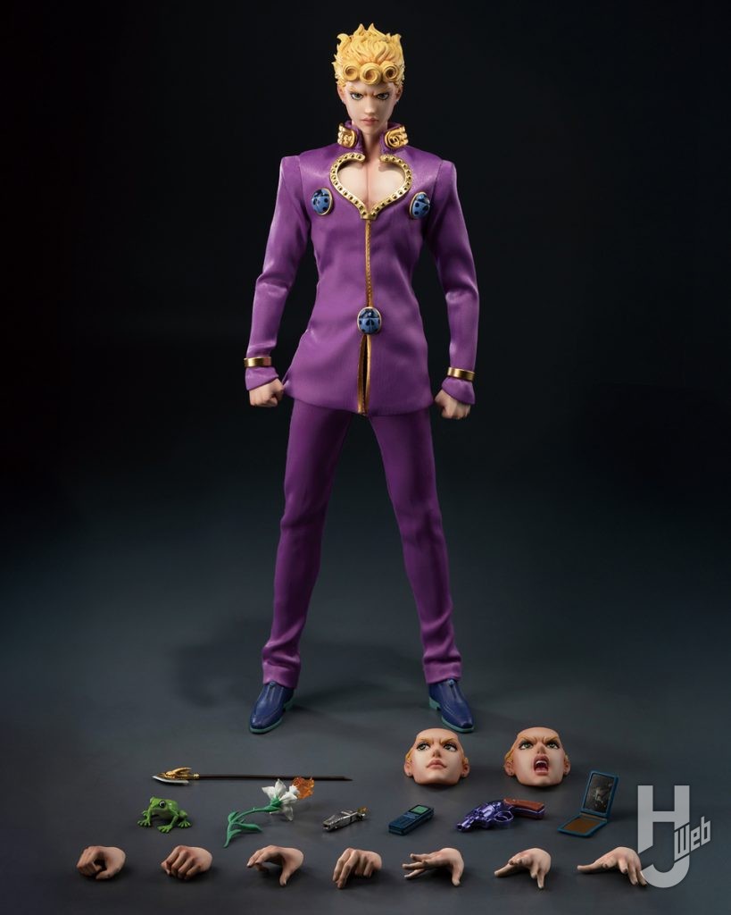 ジョルノ・ジョバァーナの可動フィギュアのパーツの画像