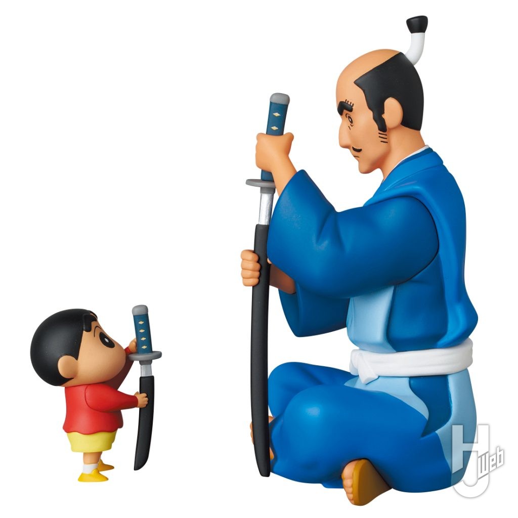 又兵衛としんちゃんのフィギュアの画像