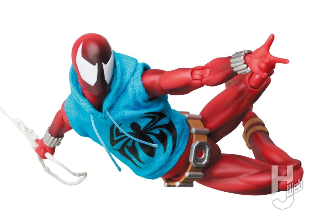 スカーレット・スパイダーの可動フィギュアの画像