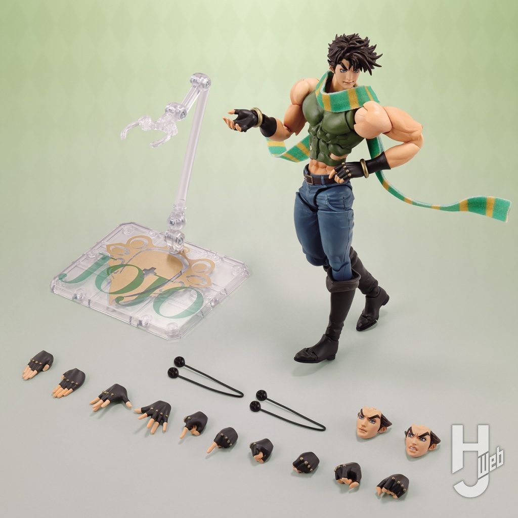 ジョセフ・ジョースターの可動フィギュアのパーツの画像