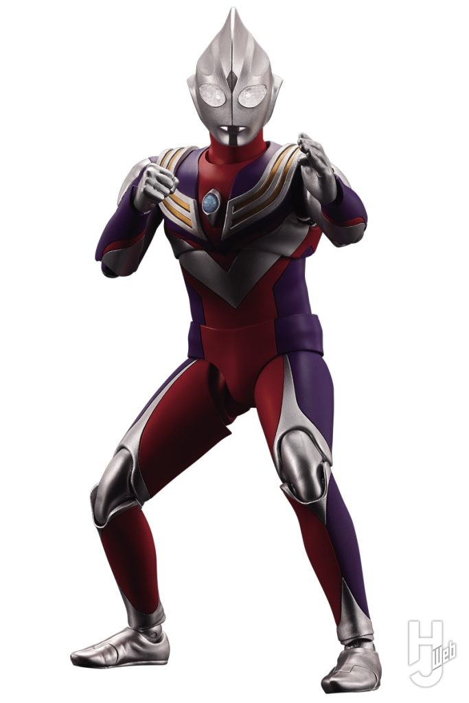ウルトラマンティガの可動フィギュアの全体画像