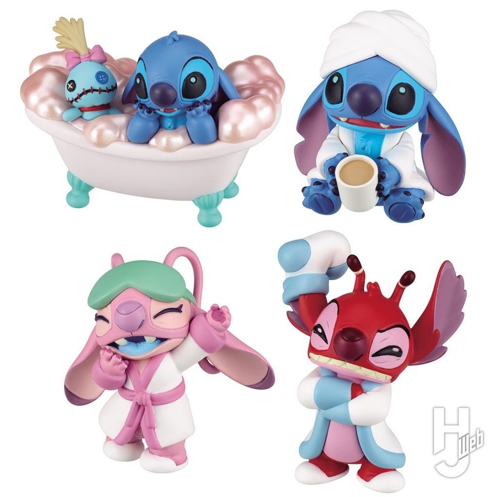 スティッチのカプセルトイフィギュアの画像